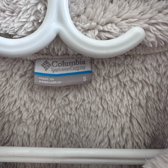 Columbia Women's Fleece Jacket - Cream and Brown - Picture 3 of 4